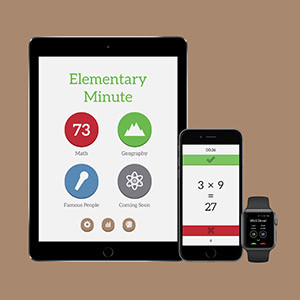 Screens der Elementary Minute App